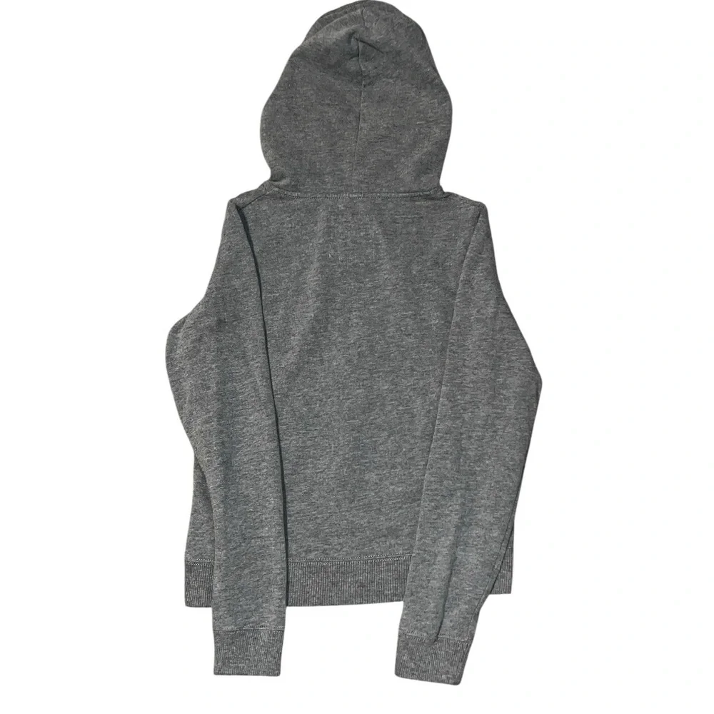 Vintage Y2K Hollister Zip-Up Hoodie Gray with Script & Pink Logo – XS - Picture 3 of 7